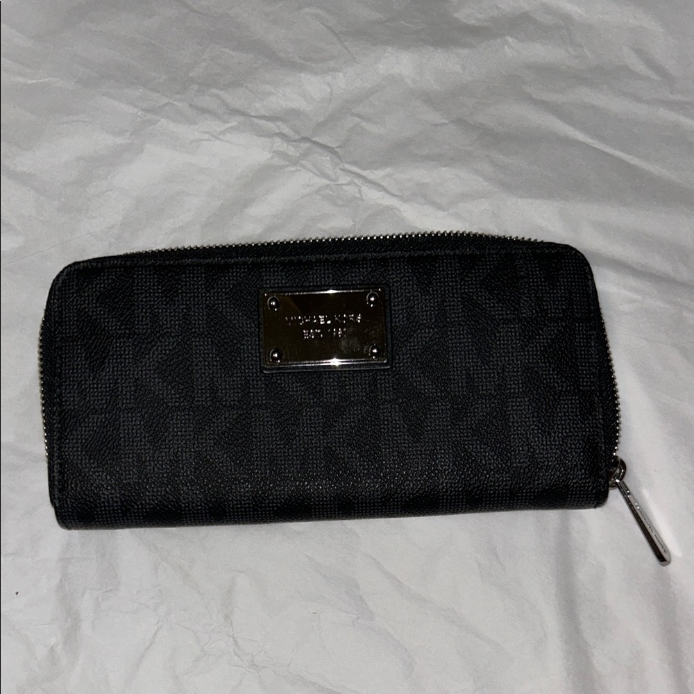 Michael Kors Black Zip-Around Wallet